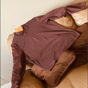 Brown with white stripes Banana Republic